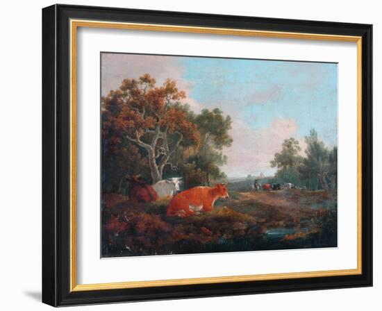 Landscape with Cattle-William Collins-Framed Giclee Print