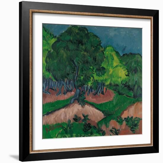 Landscape with Chestnut Tree, 1913-Ernst Ludwig Kirchner-Framed Giclee Print