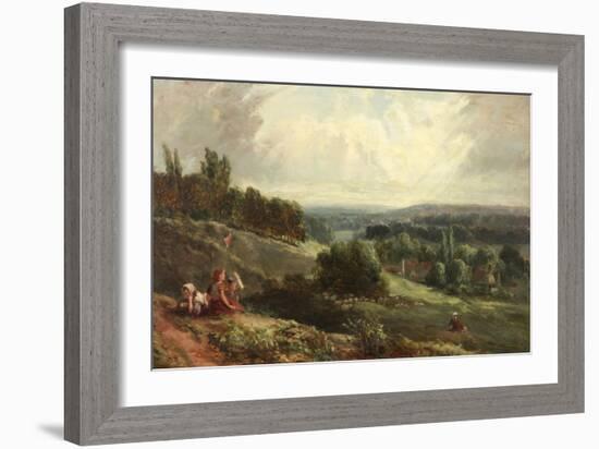 Landscape with Children-Samuel Bough-Framed Giclee Print