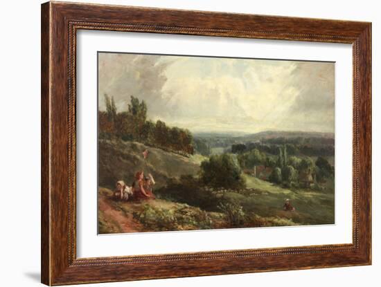 Landscape with Children-Samuel Bough-Framed Giclee Print