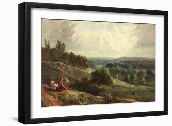 Landscape with Children-Samuel Bough-Framed Giclee Print