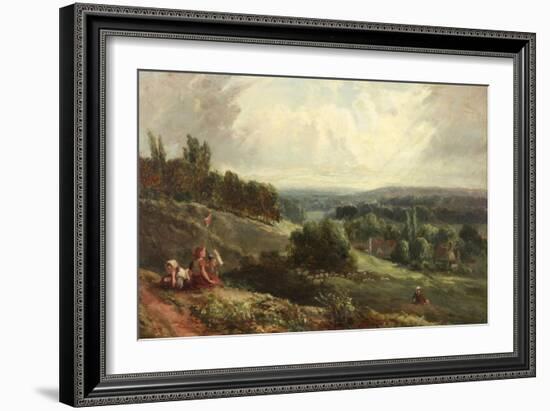 Landscape with Children-Samuel Bough-Framed Giclee Print