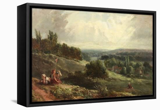 Landscape with Children-Samuel Bough-Framed Premier Image Canvas