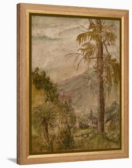 Landscape with Church-Albrecht Altdorfer-Framed Premier Image Canvas