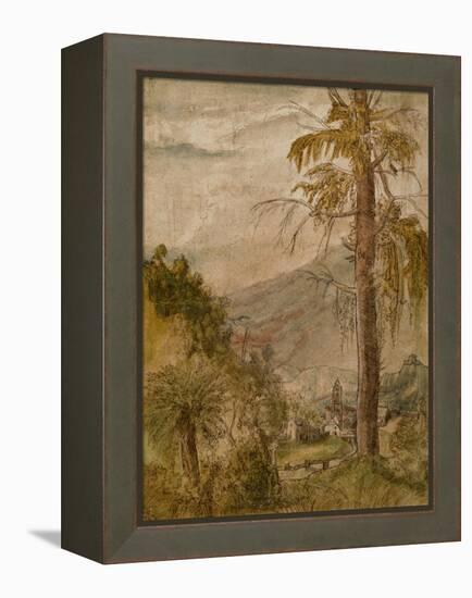 Landscape with Church-Albrecht Altdorfer-Framed Premier Image Canvas