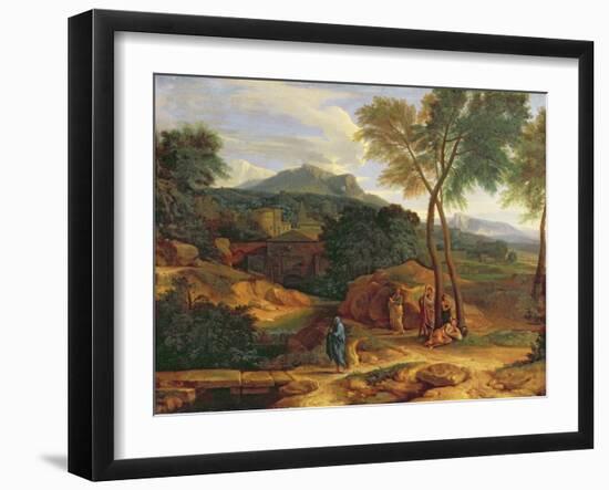 Landscape with Conopion Carrying the Ashes of Phocion-Jean-François Millet-Framed Giclee Print