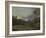 Landscape with Cottagers-George the Elder Barret-Framed Giclee Print