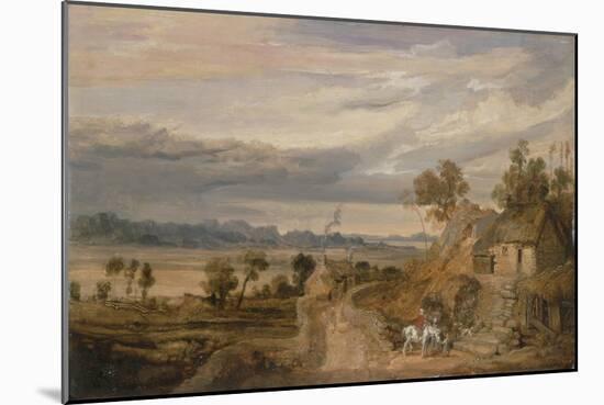 Landscape with Cottages, C.1802-07-James Ward-Mounted Giclee Print