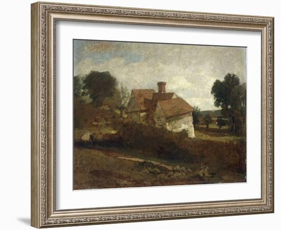 Landscape with Cottages, c.1809-John Constable-Framed Giclee Print