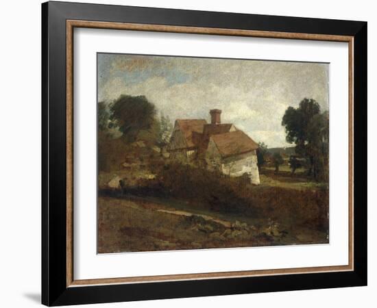 Landscape with Cottages, c.1809-John Constable-Framed Giclee Print