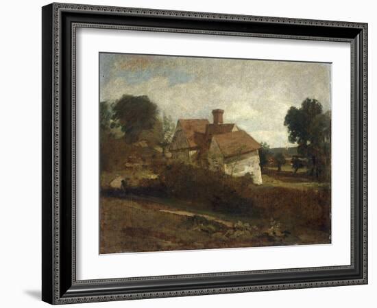 Landscape with Cottages, c.1809-John Constable-Framed Giclee Print
