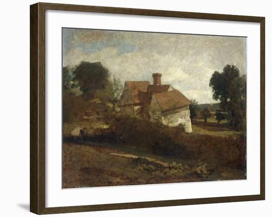 Landscape with Cottages, c.1809-John Constable-Framed Giclee Print