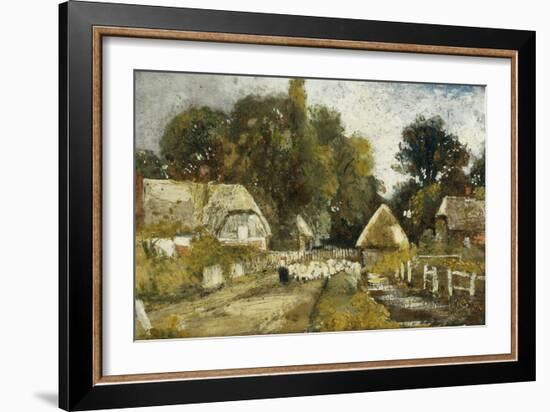 Landscape with Cottages-Frederick Waters Watts-Framed Giclee Print