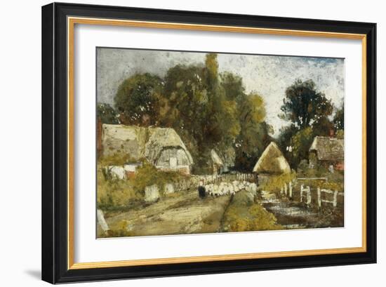 Landscape with Cottages-Frederick Waters Watts-Framed Giclee Print