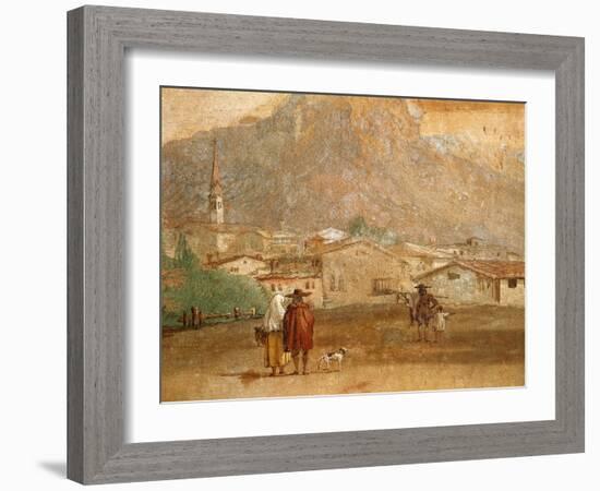 Landscape with Cupid, 1757-Giambattista Tiepolo-Framed Giclee Print