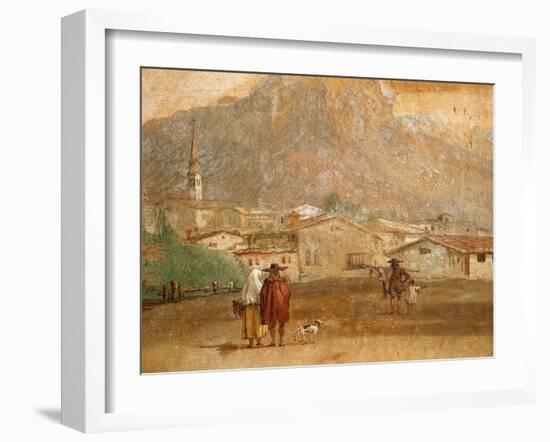 Landscape with Cupid, 1757-Giambattista Tiepolo-Framed Giclee Print