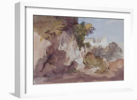 Landscape with Distant Buildings-Hercules Brabazon Brabazon-Framed Giclee Print