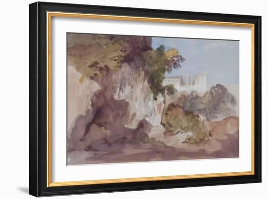 Landscape with Distant Buildings-Hercules Brabazon Brabazon-Framed Giclee Print