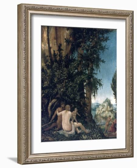 Landscape with Family of Satyrs, 1507-Albrecht Altdorfer-Framed Giclee Print