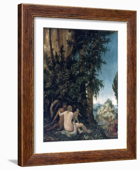 Landscape with Family of Satyrs, 1507-Albrecht Altdorfer-Framed Giclee Print