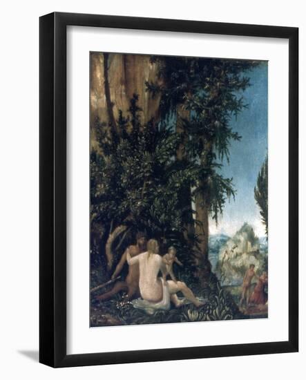 Landscape with Family of Satyrs, 1507-Albrecht Altdorfer-Framed Giclee Print