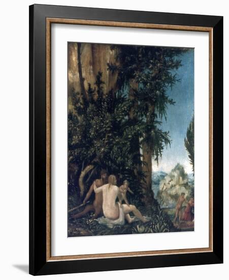 Landscape with Family of Satyrs, 1507-Albrecht Altdorfer-Framed Giclee Print