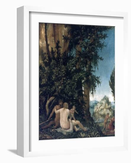Landscape with Family of Satyrs, 1507-Albrecht Altdorfer-Framed Giclee Print
