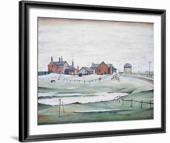 Landscape with Farm Buildings, 1954-Laurence Stephen Lowry-Framed Giclee Print