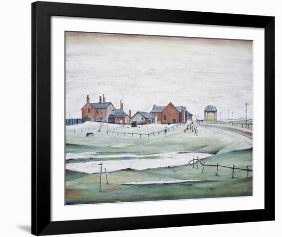 Landscape with Farm Buildings, 1954-Laurence Stephen Lowry-Framed Giclee Print