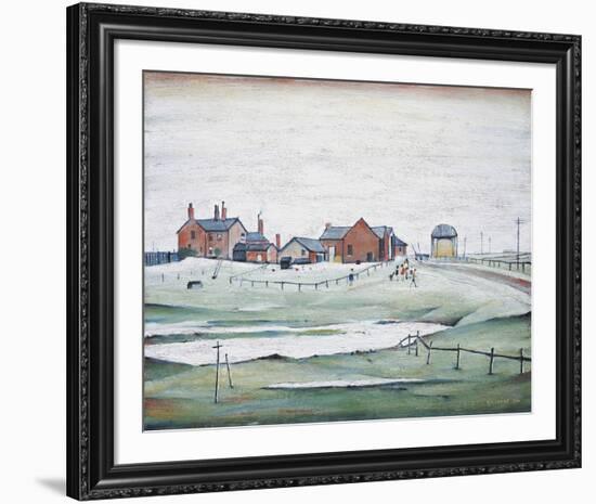 Landscape with Farm Buildings, 1954-Laurence Stephen Lowry-Framed Giclee Print