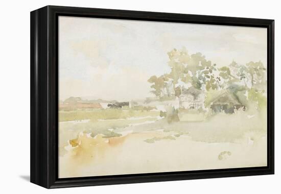 Landscape with Farm Buildings, C.1884-James Abbott McNeill Whistler-Framed Premier Image Canvas