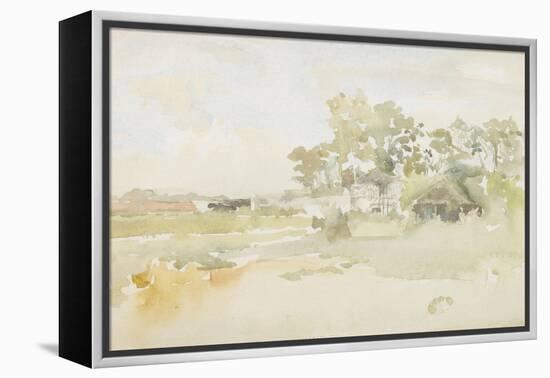 Landscape with Farm Buildings, C.1884-James Abbott McNeill Whistler-Framed Premier Image Canvas