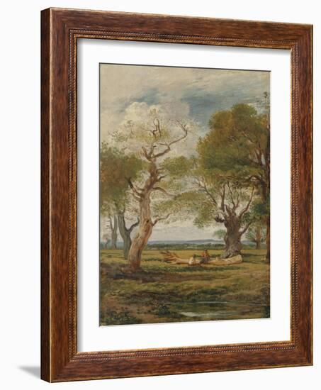 Landscape with Figures, 1816-John Linnell-Framed Giclee Print