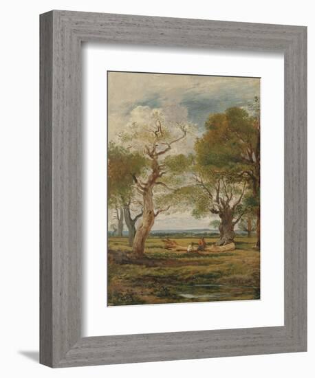 Landscape with Figures, 1816-John Linnell-Framed Giclee Print