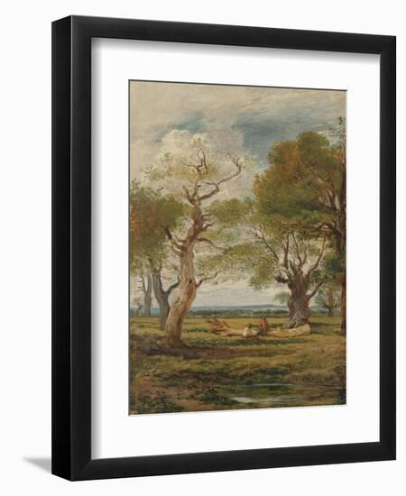 Landscape with Figures, 1816-John Linnell-Framed Giclee Print