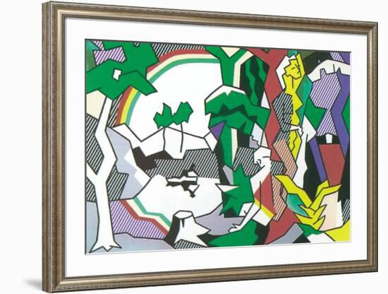 Landscape with Figures, 1980-Roy Lichtenstein-Framed Serigraph