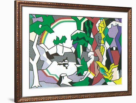 Landscape with Figures, 1980-Roy Lichtenstein-Framed Serigraph