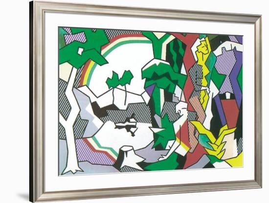 Landscape with Figures, 1980-Roy Lichtenstein-Framed Serigraph