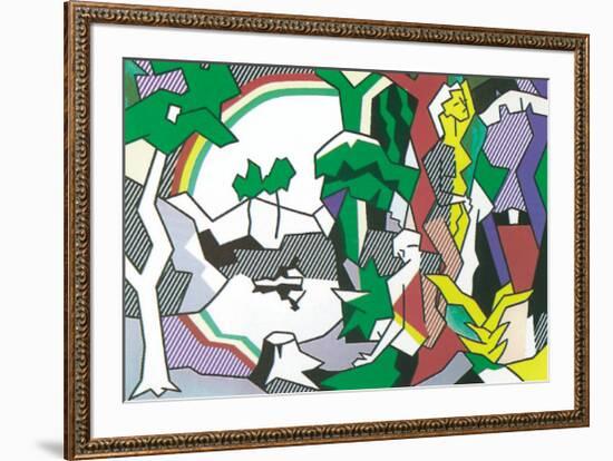 Landscape with Figures, 1980-Roy Lichtenstein-Framed Serigraph