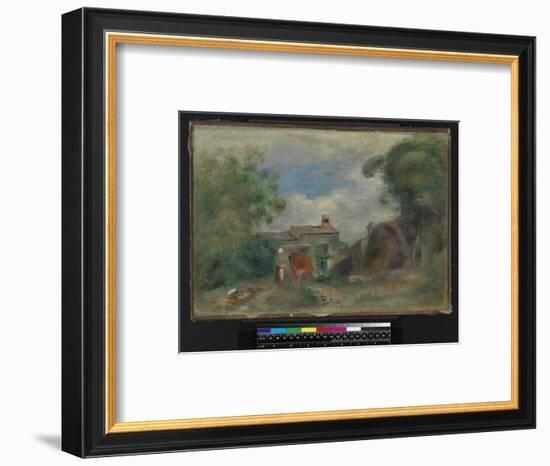 Landscape with figures, before 1919-Pierre Auguste Renoir-Framed Giclee Print