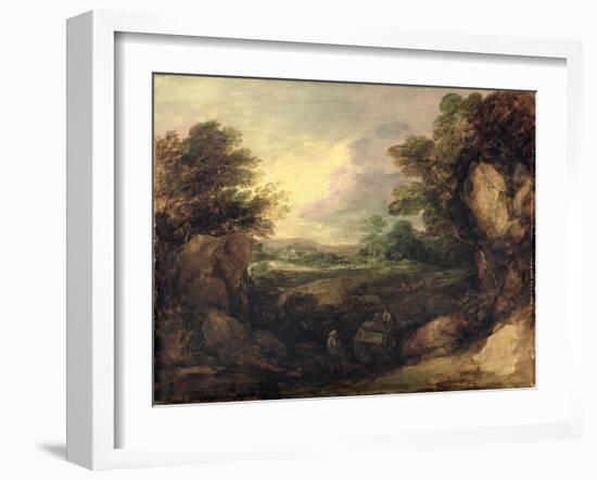 Landscape with Figures, C.1786-Thomas Gainsborough-Framed Giclee Print