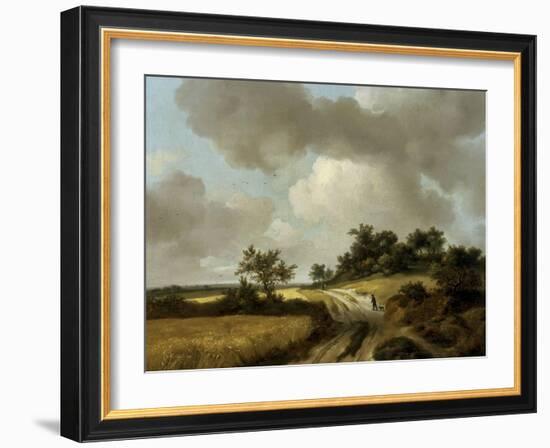 Landscape with Figures on a Path, c.1746-48-Thomas Gainsborough-Framed Giclee Print