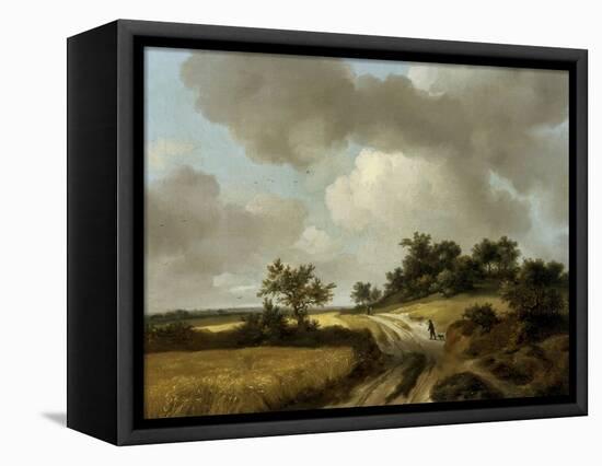 Landscape with Figures on a Path, c.1746-48-Thomas Gainsborough-Framed Premier Image Canvas