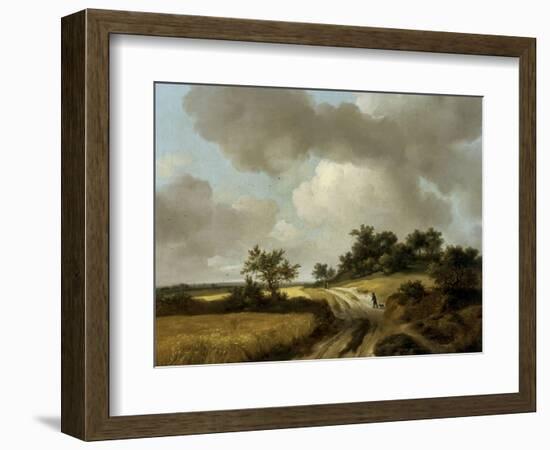 Landscape with Figures on a Path, c.1746-48-Thomas Gainsborough-Framed Giclee Print