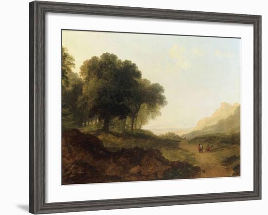 Landscape with Figures on a Path-James Arthur O'Connor-Framed Giclee Print