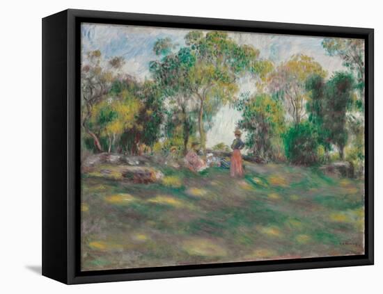 Landscape with figures (Paysage avec figures). Ca. 1890-Pierre-Auguste Renoir-Framed Premier Image Canvas