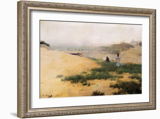 Landscape with Figures-Ramon Casas i Carbo-Framed Giclee Print