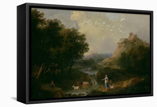 Landscape with Figures-Francesco Zuccarelli-Framed Premier Image Canvas