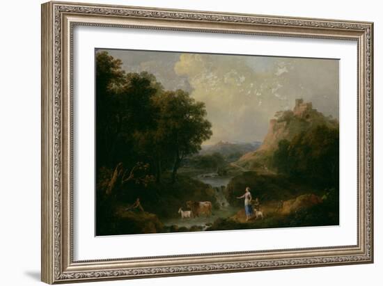 Landscape with Figures-Francesco Zuccarelli-Framed Giclee Print