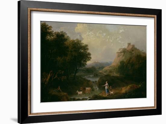 Landscape with Figures-Francesco Zuccarelli-Framed Giclee Print